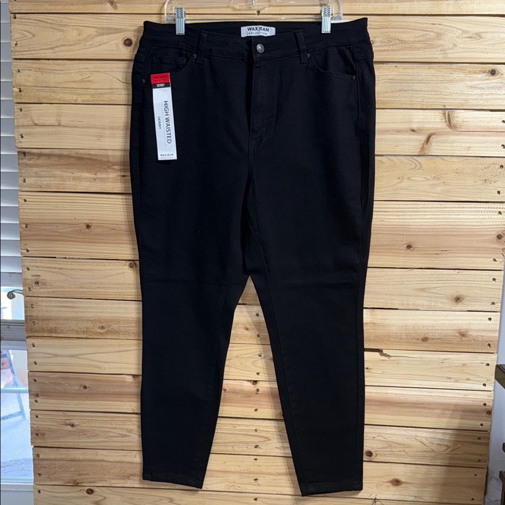 Wax Jean Black Skinny Jeans